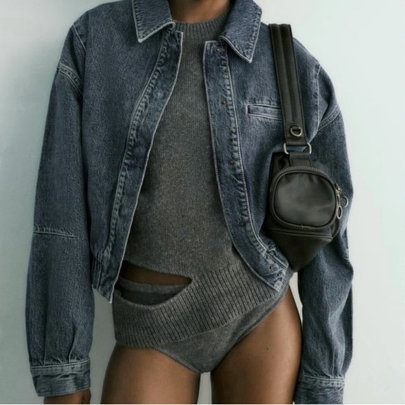 Zara Jackets & Blazers - ZARA TRF Denim Bomber